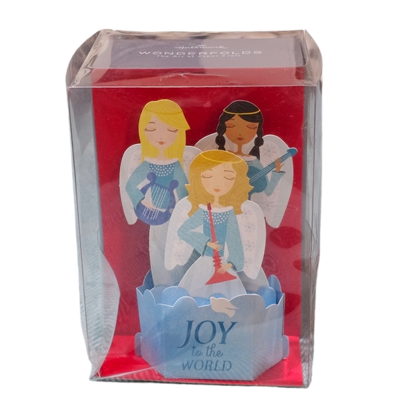 HALLMARK Christmas 8 Pop Up Dimensional Greeting Cards Angels - Picture 6 of 8